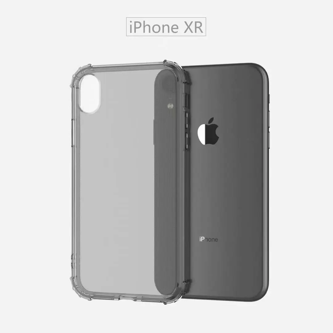Чехол для iphone XS Max TPU 360 градусов подушка безопасности мягкий антидетонационный