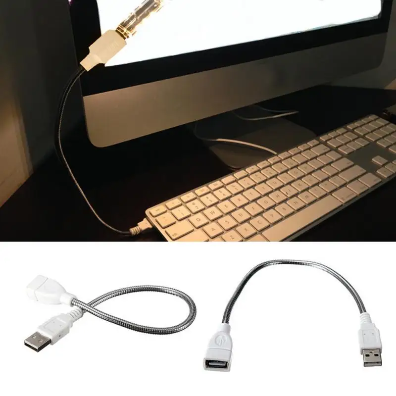 Новый 35 см USB 2 0 м Мужской к F Женский удлинитель Гибкая металлическая трубка для