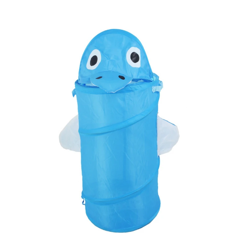 Мультяшное милое животное ведро для хранения складной цилиндр корзина белья