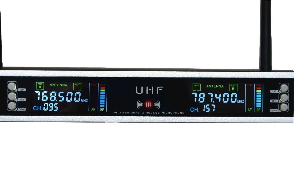 Профессиональная двухканальная беспроводная гарнитура Bolymic UHF микрофонная