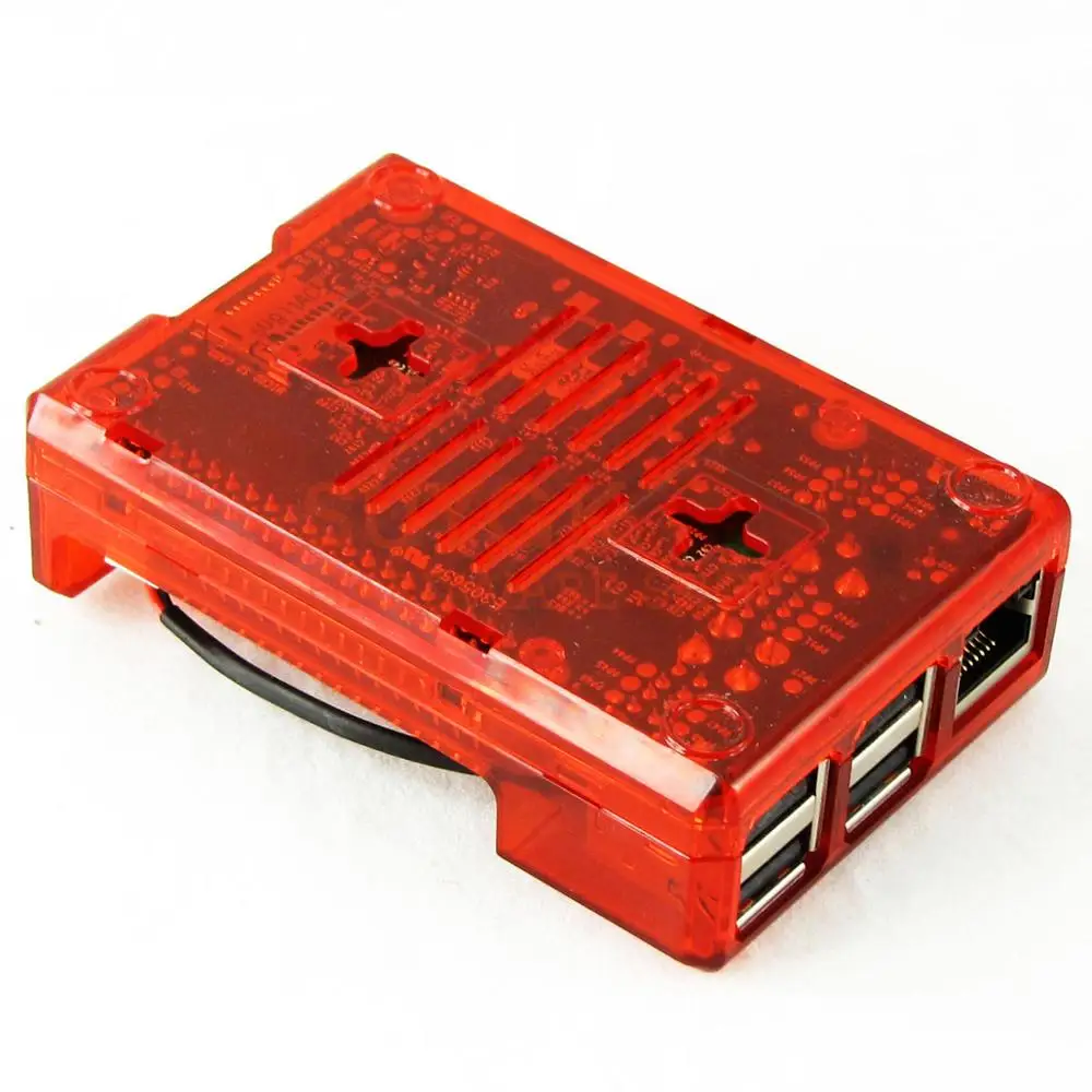 Raspberry PI 3 Model B + plus прозрачный красный корпус коробка для 2 PI3 Модель 3B | Компьютеры и