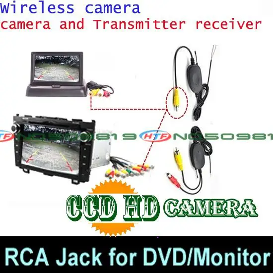 ccd wireless DVD Проволочная Беспроводная Автомобильная камера заднего вида для парковки широкий anlge для sony ccd Mitsubishi Pajero ZINGER/V3/V93/V6/V8/97 - Название цвета: ccd wireless DVD