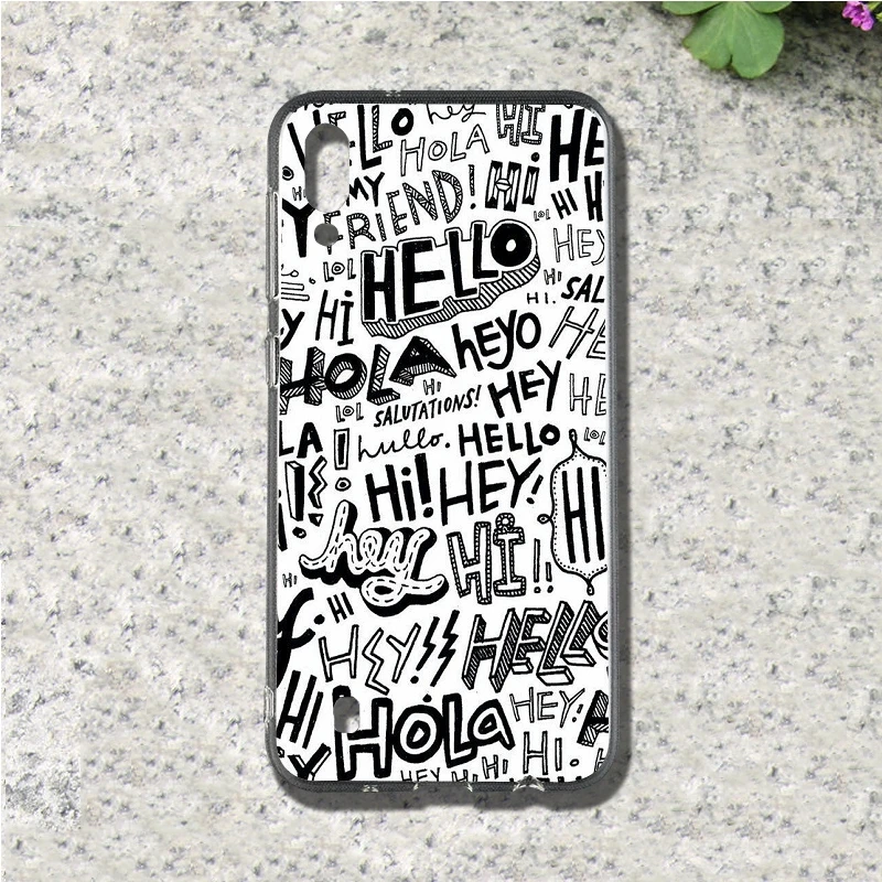 Черными буквенными принтами и мягкий TPU мобильный чехол для телефона samsung Galaxy S3 S4