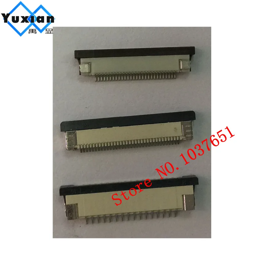 

0.5mm Pitch Under Clamshell Socket FPC FFC Flat Cable Connector 28pin 30pin 34pin for our COG LCD display 1pcs