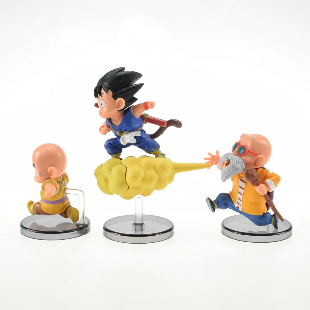 6 шт./компл. Dragon Ball ПВХ фигурку Гоку bulma Yamcha Krillin Коллекция Модель Игрушечные