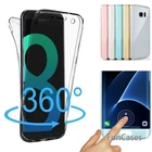 360 чехол для samsung Galaxy S10 Lite S9 S8 Plus S7 Edge, мягкий силиконовый прозрачный чехол из ТПУ для J4 J6 J8 A6 A8 Plus A7 2018