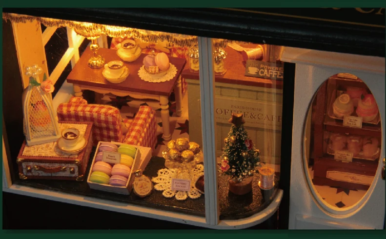 CUTEBEE кукольный дом Миниатюрный DIY кукольный домик с деревянная мебель для дома игрушки для детей подарок на день рождения A010