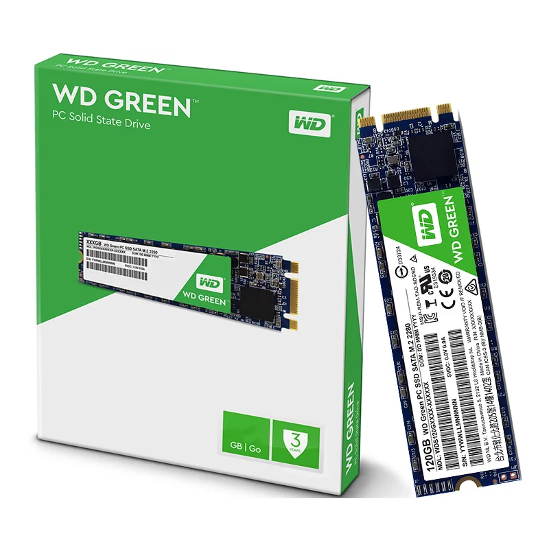 Жесткий диск Western Digital Green SSD 120 ГБ 240 Внутренний твердотельный диск Жесткий диск TLC M.2 2280 Hd Ssd 540 МБ/с. для ноутбука