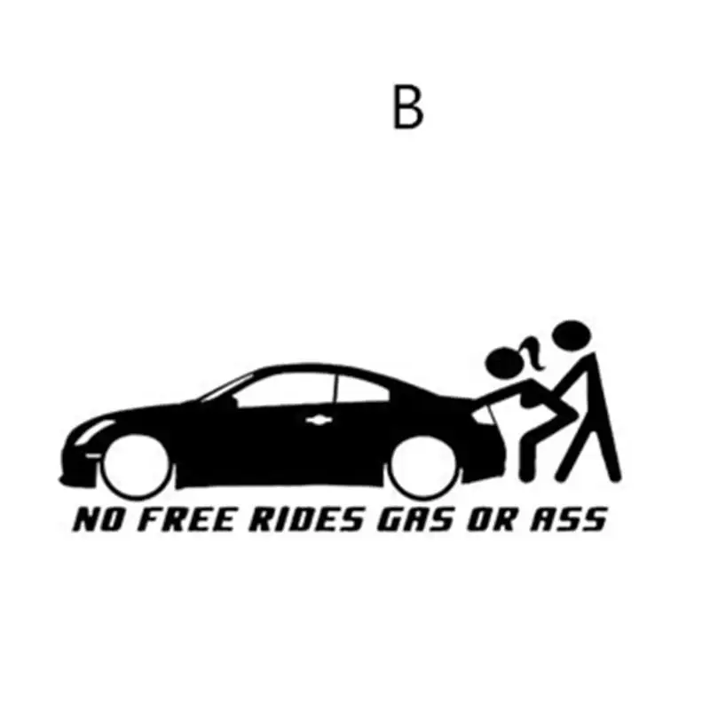 Gass или Ass &quotNo Free Rides&quot Автомобильная Наклейка на окно Грузовик Авто Бампер