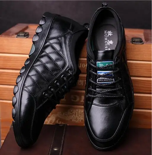 Брендовая незаметная обувь для подъема новая мужская повседневная на шнуровке