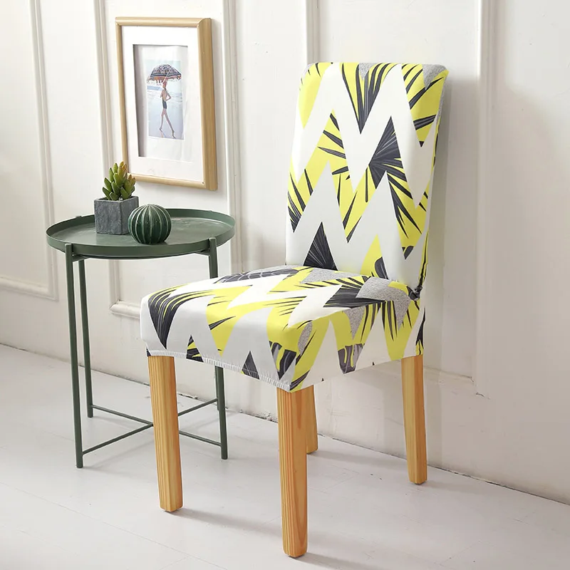 Стрейч цветочный принт чехол для кресла спандекс съемные чехлы на стулья протектор сиденья Чехол для свадьбы офиса отеля банкета 1 шт