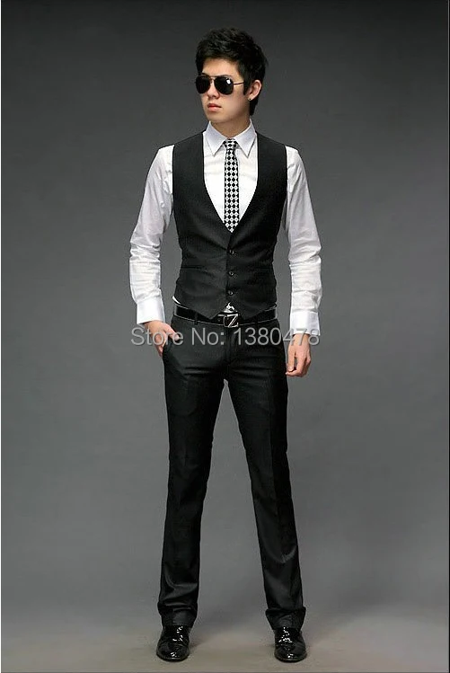 2016 новинка-хит продаж Черные смокинги для жениха мужские свадебные платья