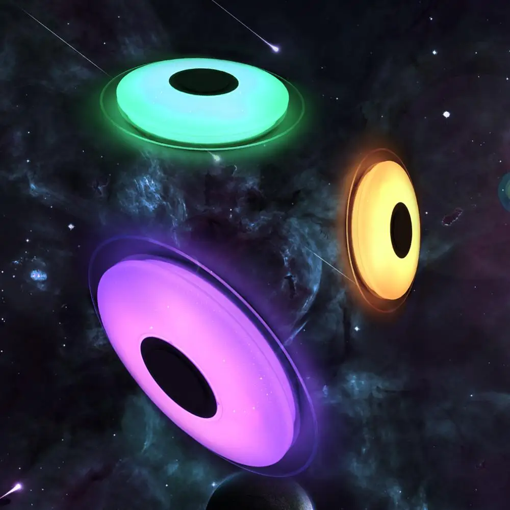 Светодиодный потолочный светильник RGB с регулируемой яркостью 36 Вт 40 умное