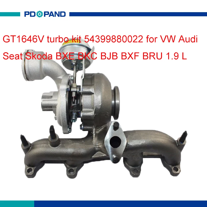 Турбокомпрессор GT1646V 5439 988 0022 для VW Audi Seat Skoda BKC BXE BJB BXF AVQ BRU дизельный двигатель