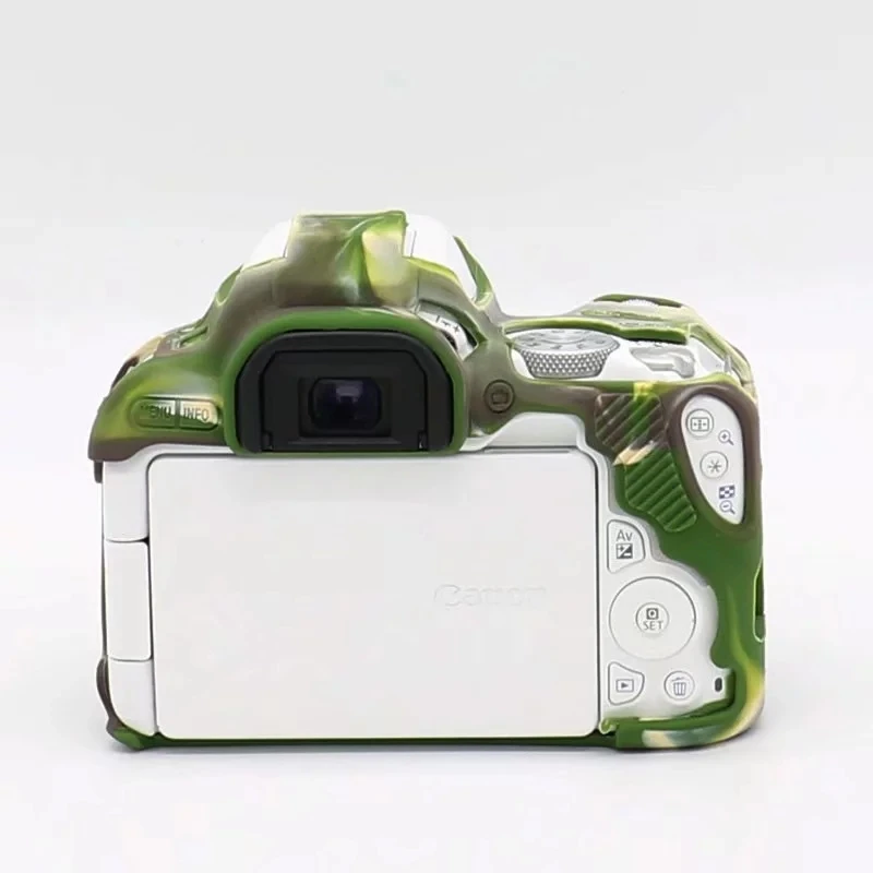 200D Camo Камера кожа брони сумка DSLR силиконовый чехол для цифровой однообъективной зеркальной камеры Canon EOS R 5D3 5diii 5D4 5DIV 6D 6D2 77D 80D 200D 800D защитная крышка корпуса - Цвет: 200D Camo
