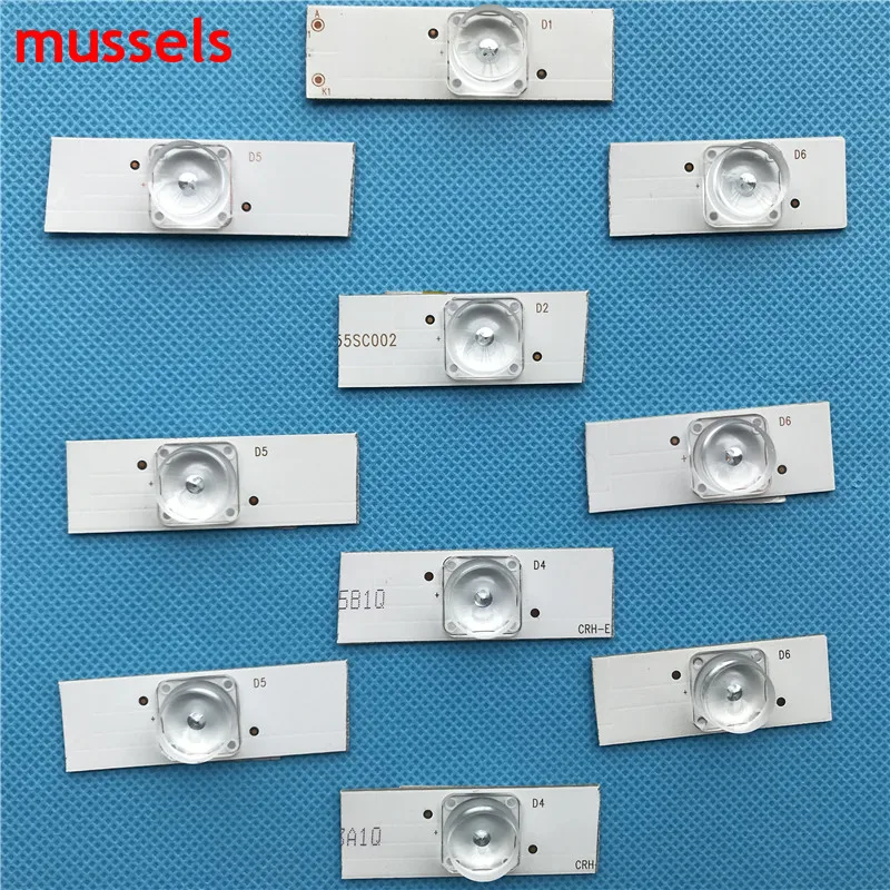 32"-65" inch TV Led Strips 3v Bulbs Diodes Optical Concave Lens Fliter Backlight w/ cable Double-side Tape 10pcs/pack 40bags/lot |
