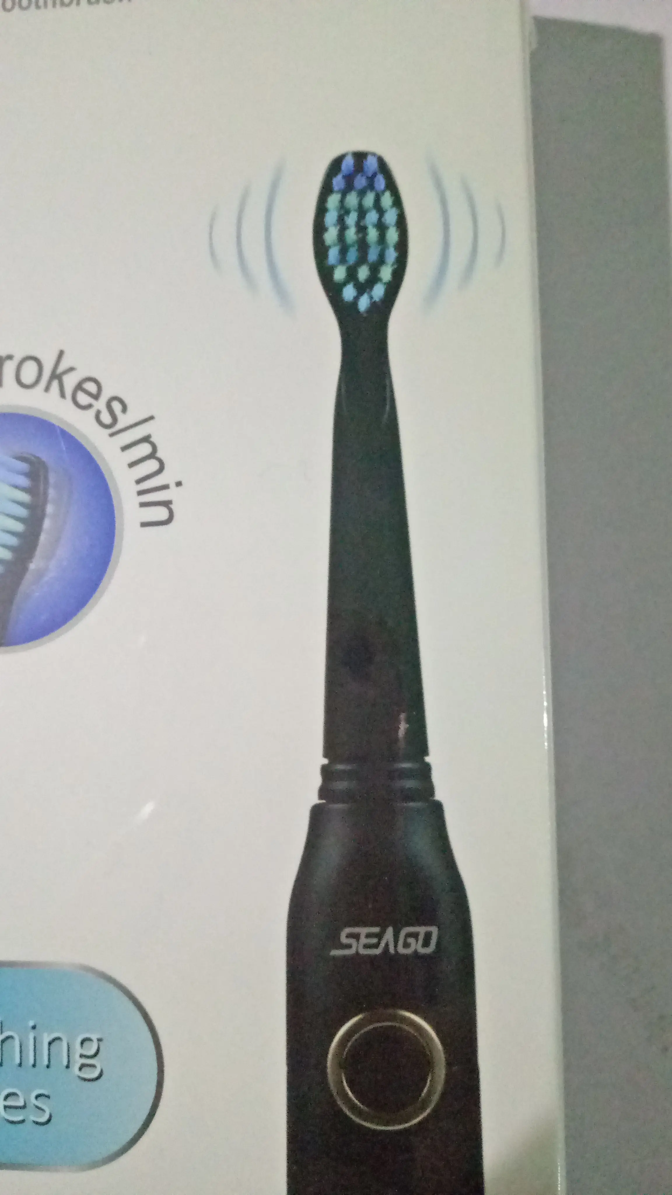 Seago SG-507 USB аккумуляторная электрическая зубная щетка для взрослых Водонепроницаемая Глубокая чистка зубная щетка с 2 сменными головками