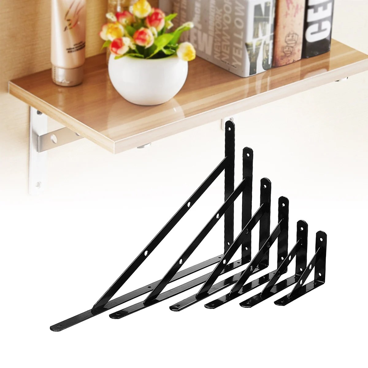 1 шт. треугольная железная L образная подставка для крепления на стену 6 19