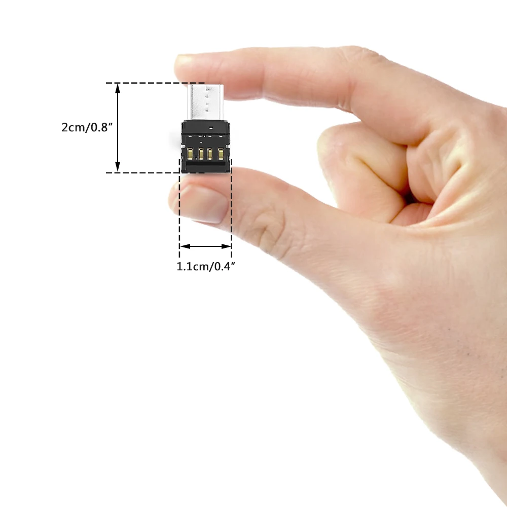 

8mm Stainless steel Connector USB to USB Type-C Male OTG Adapter
