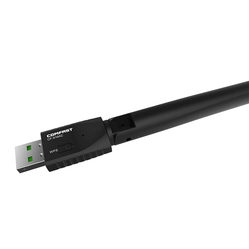 COMFAST AC600 600Mbps USB wi fi Adaptor 802.11AC WiFi Receiver 2.4G/5G Wireless Network Card with wi-fi antenna WPS button | Компьютеры и