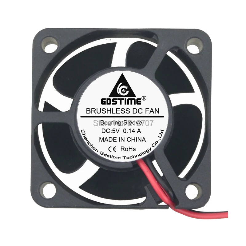 10 шт. Gdstime DC XH2.54 2Pin 4020 40 мм 1 57 дюйма 5 в 40x20 вентилятор охлаждения|cooling fan|5v fan 20mm20mm 5v |