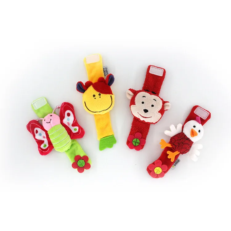 Детские погремушки игрушки садовые жуки на запястье носки для ног милые детские