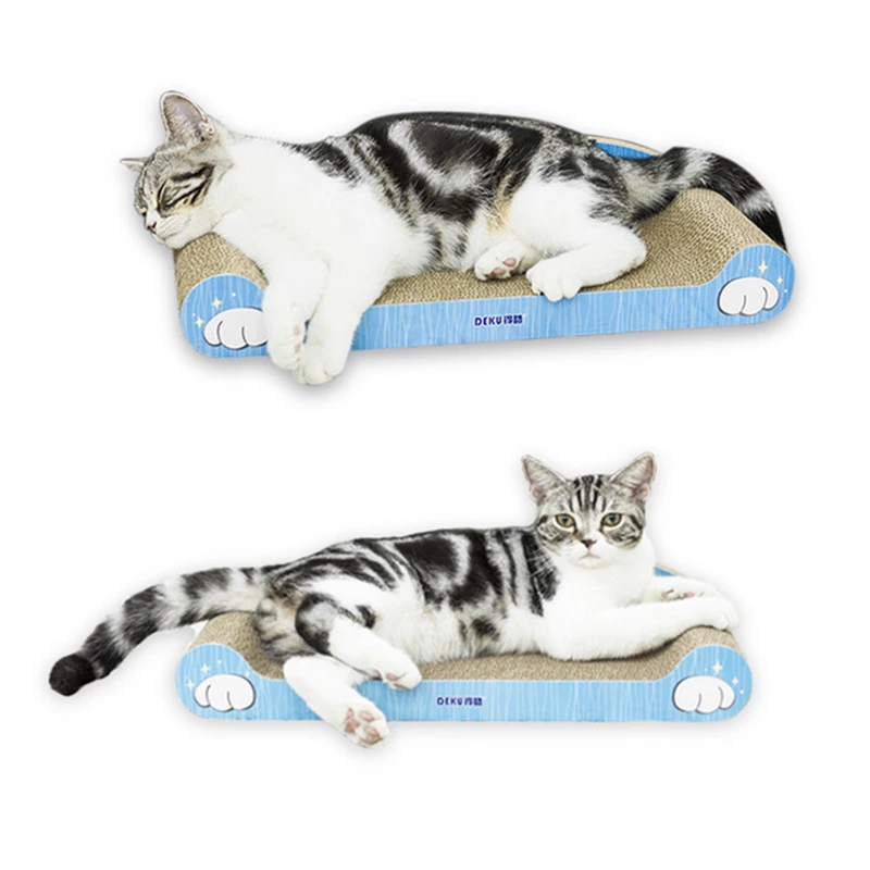 Petshy Cat Scratch Board Pad with Catnip Pet Corrugated Paper Post Claws Care Toy Multifunction Comfortable Kitten Bed Mat | Дом и сад