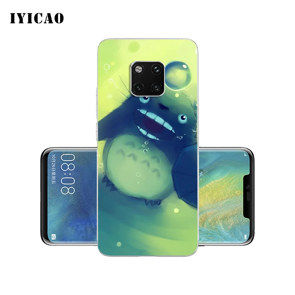 IYICAO милый Tonari no Totoro Мягкий силиконовый чехол для телефона Huawei Mate 10 20 Lite Pro Nova 2 2i 3 3i 4