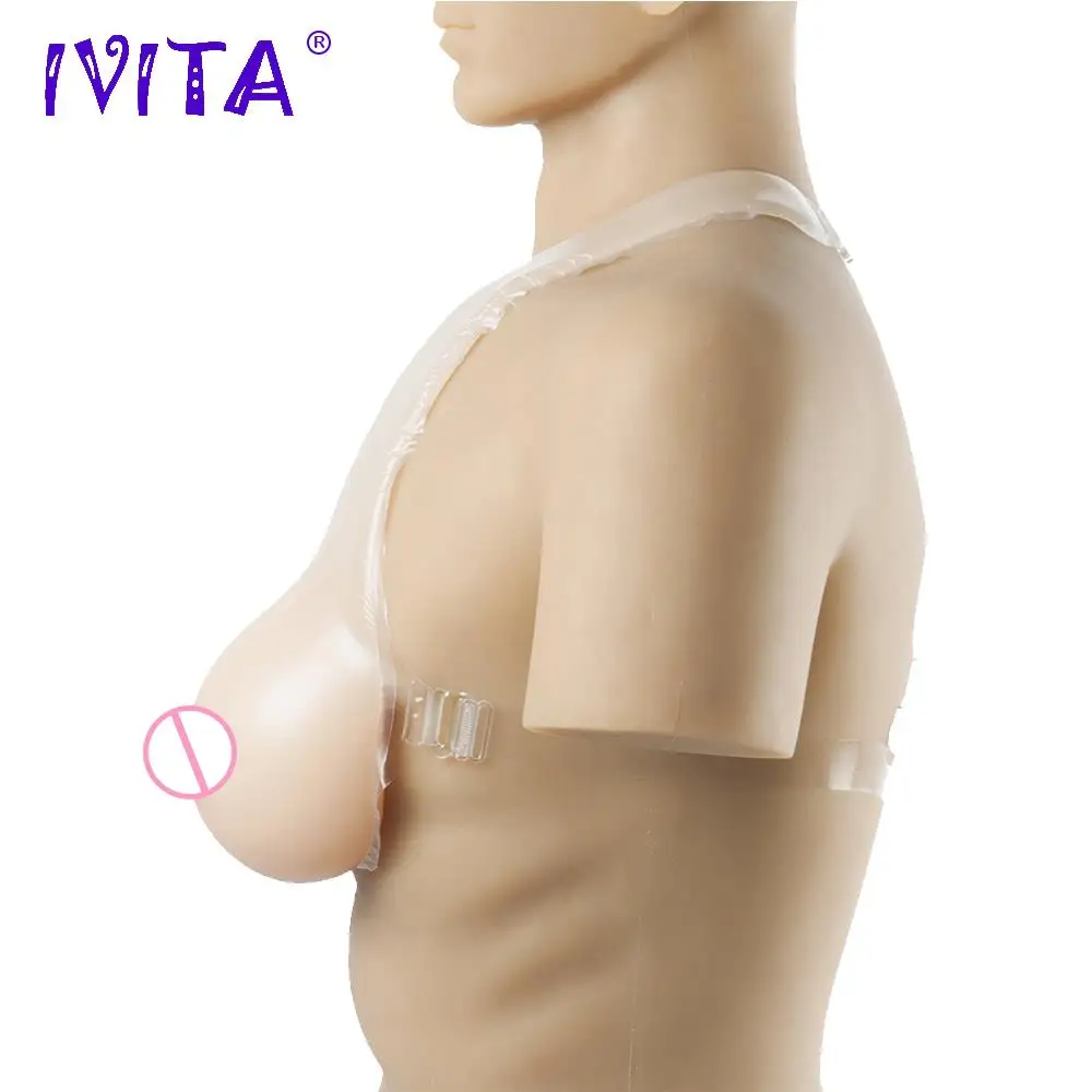 IVITA 3200 г накладные груди реалистичные силиконовые формы с плечевыми ремнями для