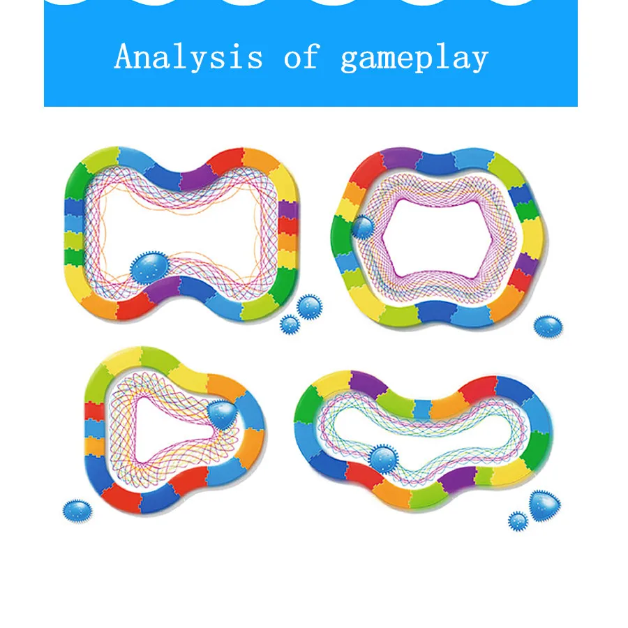 Трековая модель Spirograph Design сцепляющиеся шестерни и колеса набор для рисования