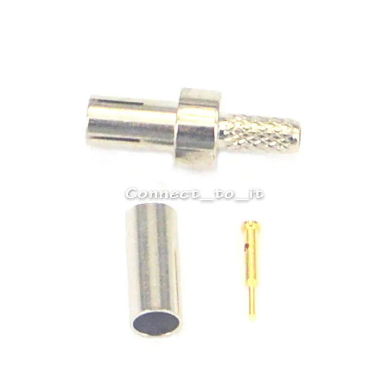 (10 шт./лот) TS9 коннектор прямой никелированный обжим для RG174 RG316|rg174 connector|rg316 smarg174 |