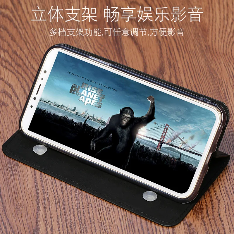 Wangcangli чехол для Huawei V9 играть флип из натуральной кожи ручной работы делового