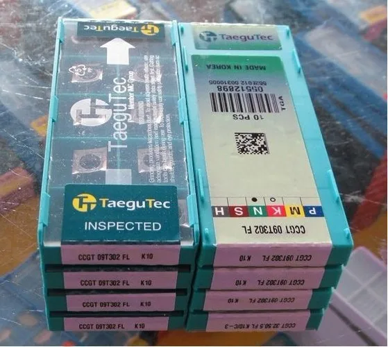 

Taegutec Корея карбида поворачивая вставка CCGT 09T302 FL K10 для алюминия