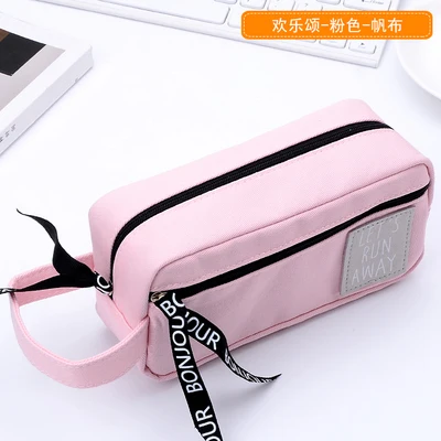 Style 19 Милые школьные уголовного Карандаш Чехол в виде Kawaii Cat для фруктов с персонажами из мультфильмов для девочек и мальчиков, школьный пенал для карандашей с большим Корея пенал для ручек коробка канцелярских принадлежностей мешок - Цвет: Style 19