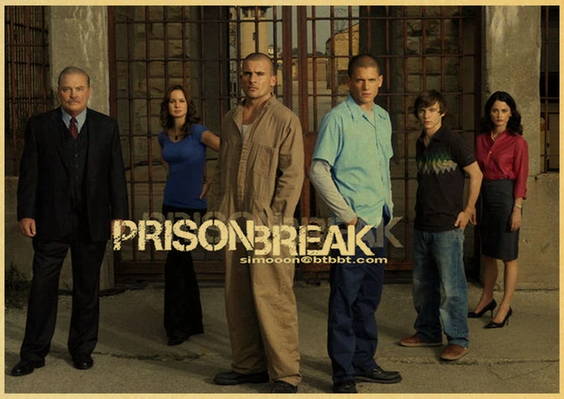 Prison Break Wentworth Miller Dominic Purcell винтажный бумажный постер настенная живопись украшение