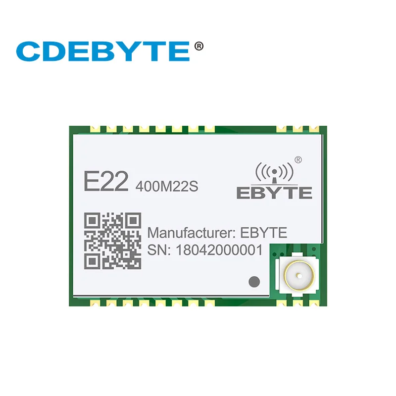 

E22-400M22S SX1268 433MHz Transmitter and Reciever 22dBm IPX Stamp Hole Antenna Connector IoT SPI uhf RF Wireless Transceiver