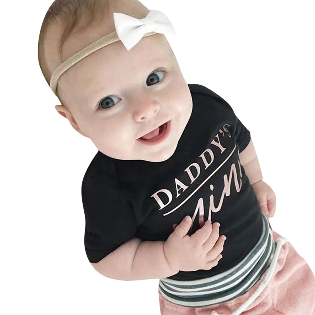 Toddler Newborn Baby Girls Boys kids clothes Letter Printed Tops body enfant Romper girls summer HOOLER | Мать и ребенок
