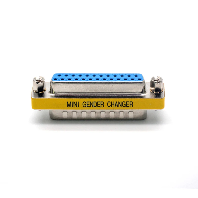 Common DB25 Mini Gender Changer последовательный кабель Расширенный адаптер 25 Pin Штекерный