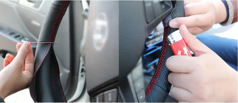 Genual кожаный Авто тянущийся колесный чехол для kia rio