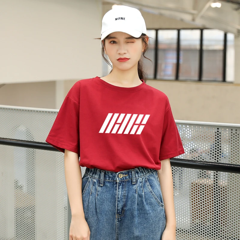 Женская футболка Ulzzang хлопковая с коротким рукавом на лето|Футболки| |