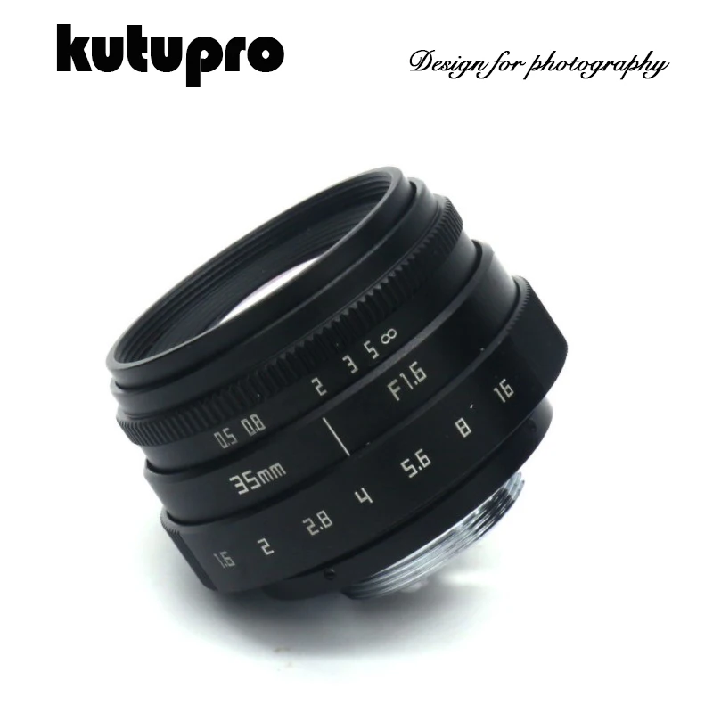 Kutupro Новое поступление Фуцзянь 35 мм f1.6 C крепление CCTV объектив II для M4/3/MFT адаптер