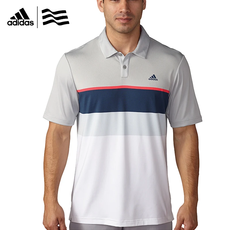 Adidaas мужская Гольф Одежды Polo Футболка Дополнительно многоцветные Анти-пот Мода