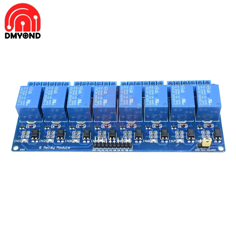 Модуль платы реле постоянного тока 5 в 8 каналов модуль для оптопары Arduino