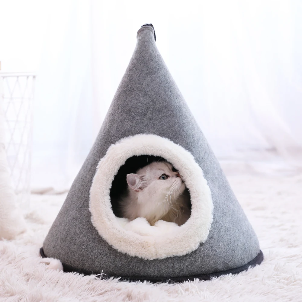 HOOPET Pet кошка кровать щенок питомник дом спальный мешок теплое гнездо высокое