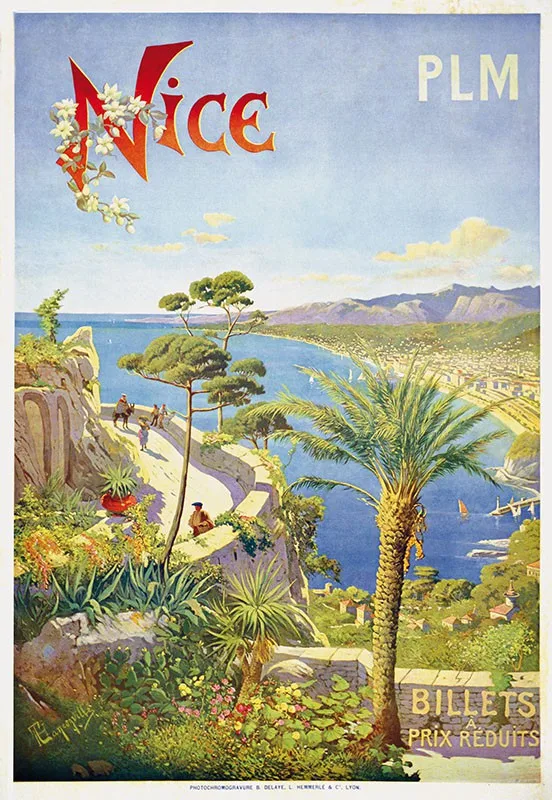 Французские туристические плакаты карнавальный de Nice 1938 фотокартины на холсте