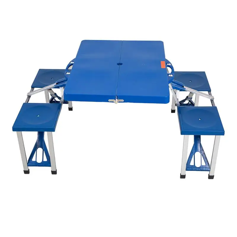 Открытый складной стол для пикника с 4 сидениями портативный 5 шт и скамейки набор