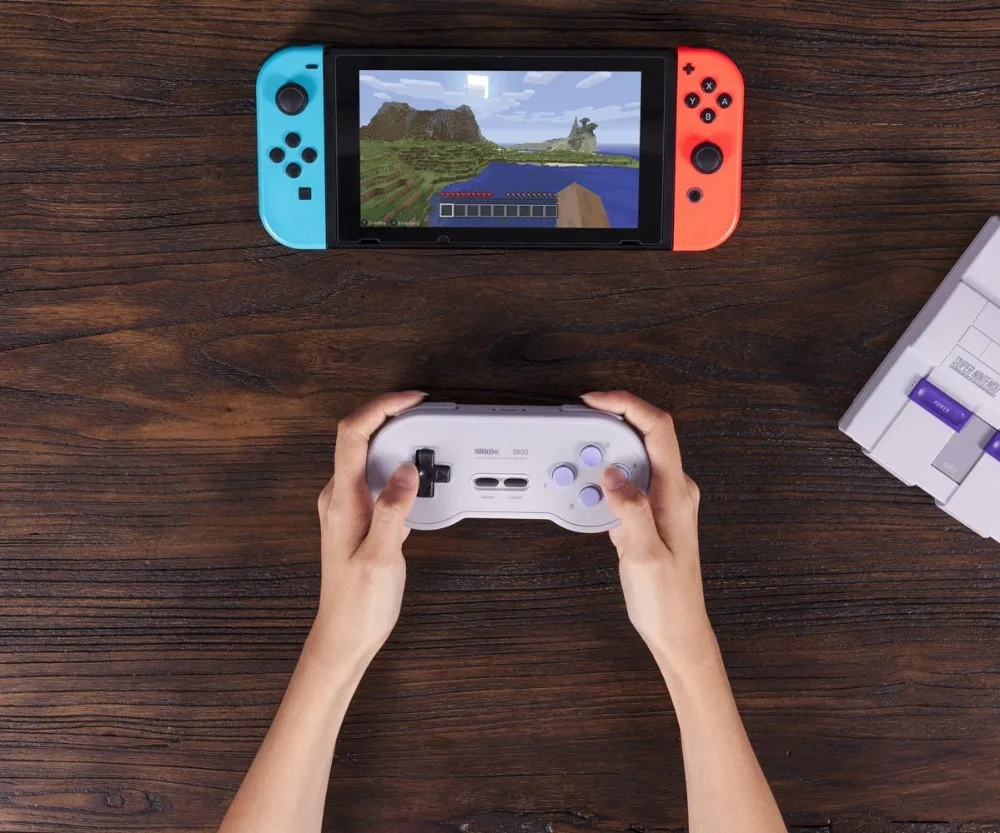 Винтажный беспроводной контроллер 8bitdo SN30 Bluetooth геймпад джойстик для консоли Nintendo