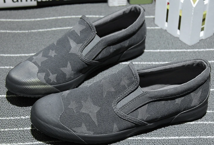 Новые Люди Бездельники Дышащие Холст Обувь 2017 мужские Квартиры Скольжения на