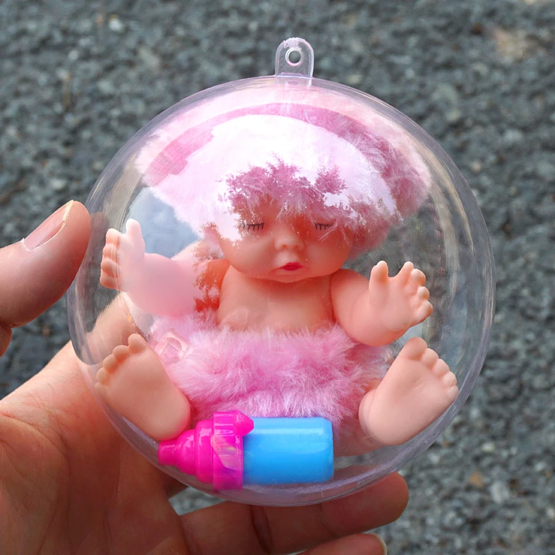 Реалистичный Спящий ребенок ручной работы Reborn Bebe кукла мяч защитная оболочка прекрасный ребенок силиконовая принцесса девочка мальчик куклы игрушки для детей