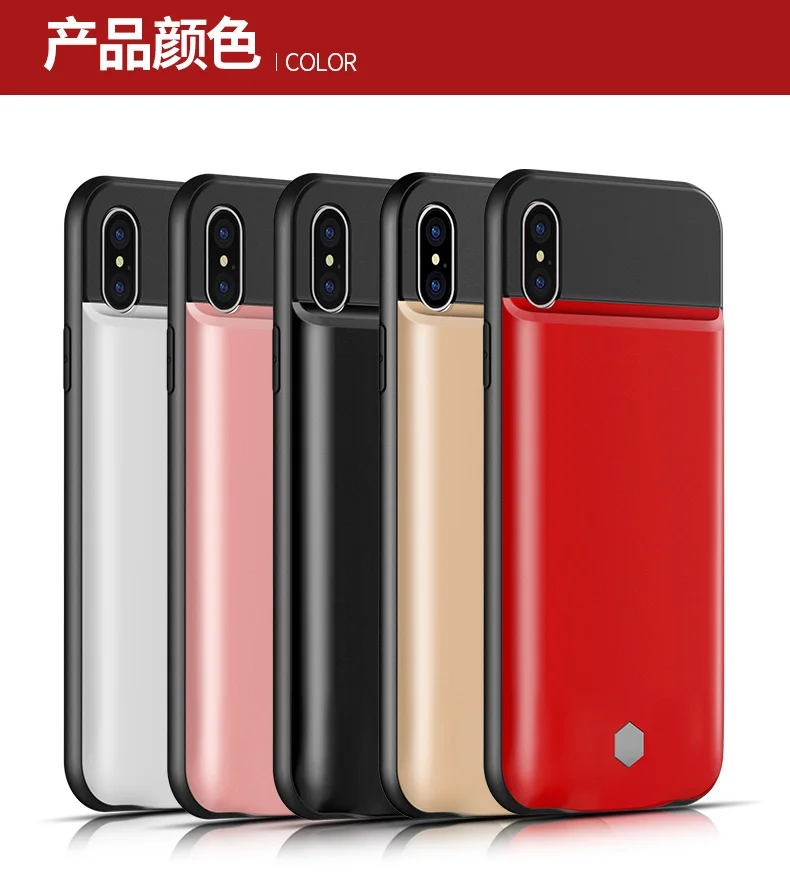 3500 mAh Battery Case For iPhone X Rubber Silicone Smart Charger Cover Backup Power Bank Capa Fundas | Мобильные телефоны и